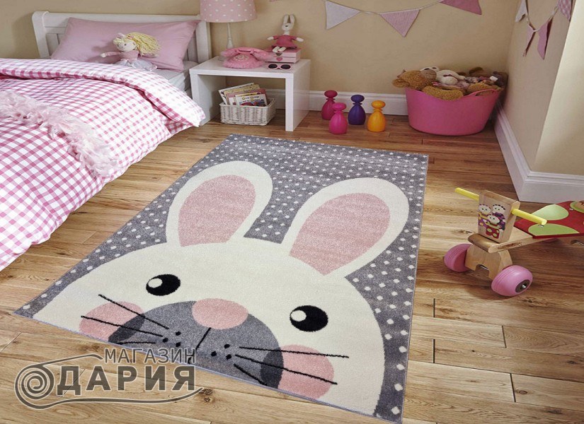 Тъкан килим MAGNOLIA 513 l.grey/pink